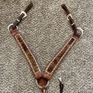 Brown Leather Western Breast Collar